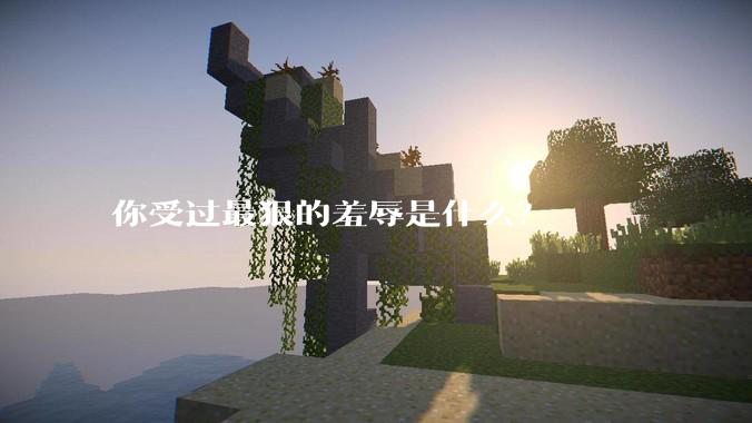 你受过最狠的羞辱是什么？