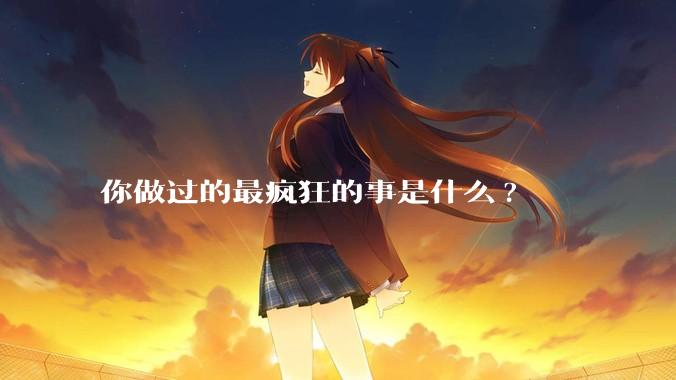 你做过的最疯狂的事是什么?