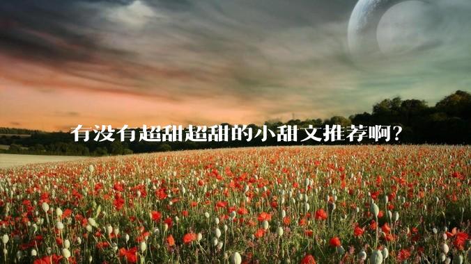 有没有超甜超甜的小甜文推荐啊？